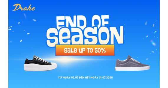 END OF SEASON SALE - UP TO 50% OFF DRAKE VN