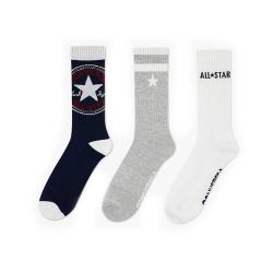 Converse 3-Pack Oversized Chuck Patch Crew Socks