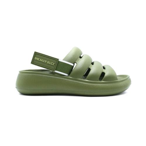 Dép Sneaker Buzz Strap Slide Punch Platform 