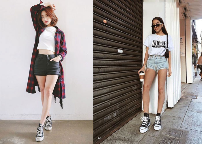Đi giày Converse cao cổ nên mặc với quần gì để cá tính thời thượng 
