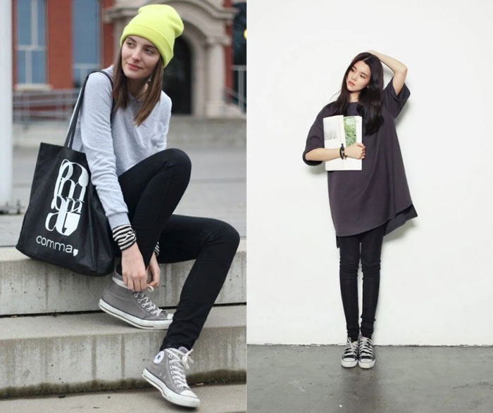 Đi giày Converse cao cổ nên mặc với quần gì để cá tính thời thượng 