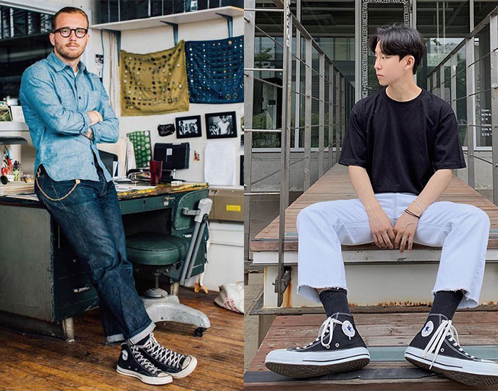 Đi giày Converse cổ cao mặc với quần gì để trở nên “thật ngầu”