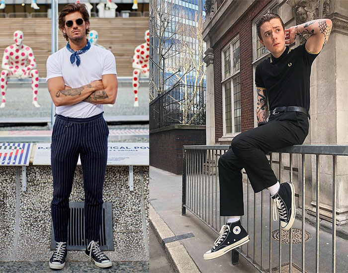 Đi giày Converse cổ cao mặc với quần gì để trở nên “thật ngầu”