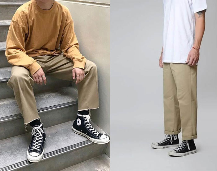 Đi giày Converse cổ cao mặc với quần gì để trở nên “thật ngầu”