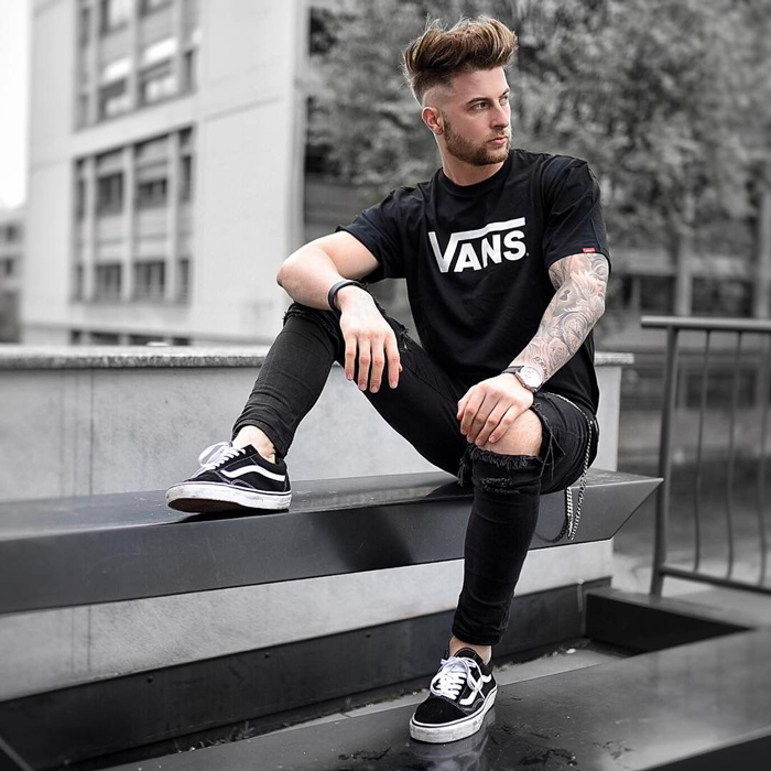 Các kiểu giày Vans nam với những bản phối sành điệu