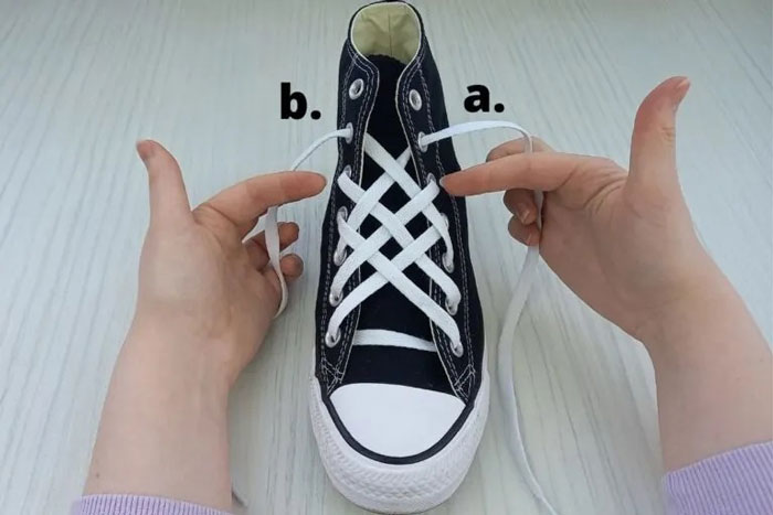 Cách buộc dây giày Converse cao cổ 8 lỗ nghệ thuật - đơn giản hấp dẫn