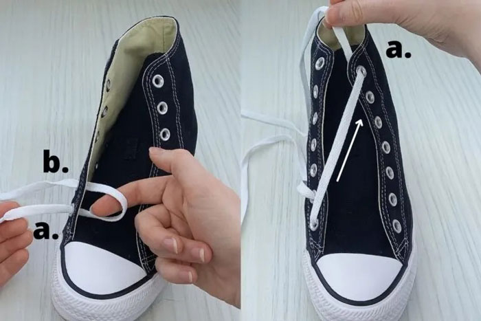 Cách buộc dây giày Converse cao cổ 8 lỗ nghệ thuật - đơn giản hấp dẫn