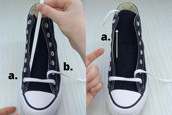 Cách buộc dây giày Converse cao cổ 8 lỗ nghệ thuật - đơn giản hấp dẫn