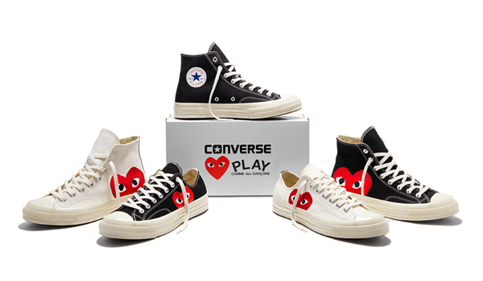 Converse CDG - Đôi giày với họa tiết trái tim gây sốt giới trẻ Châu Á