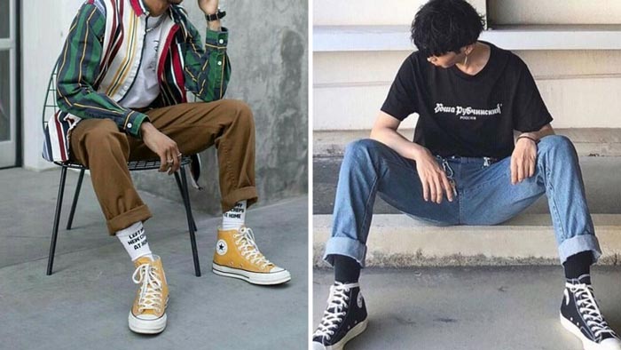 Đánh thức phong cách retro với giày Converse cổ cao 1970s