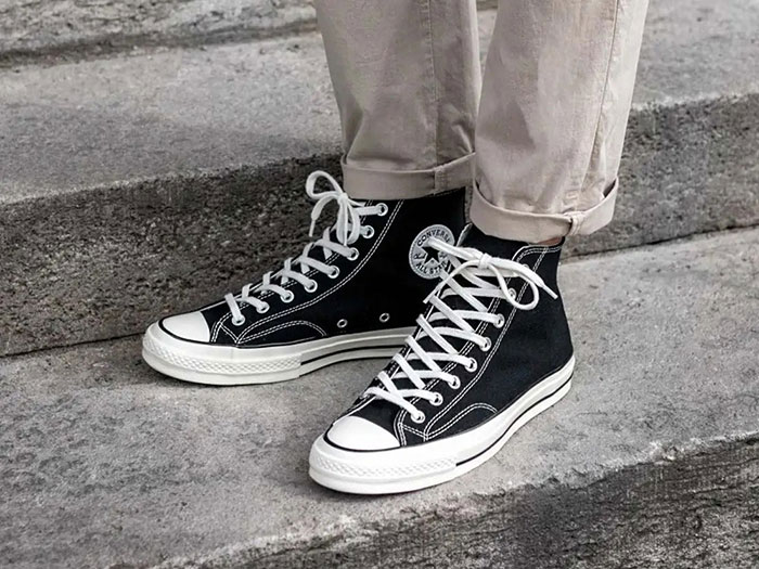 Dây giày Converse cổ cao đa dạng ứng dụng và là điểm nhấn nổi bật