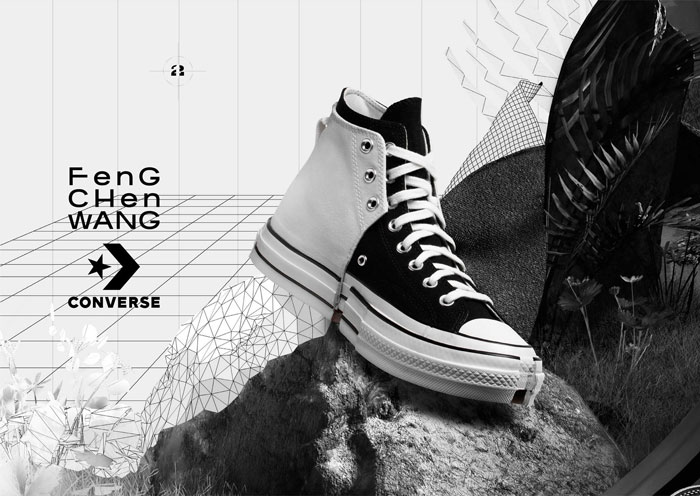 Giày Converse 2 màu trắng đen khuấy động làng thời trang đương đại