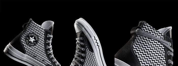 Giày Converse 2 màu trắng đen khuấy động làng thời trang đương đại
