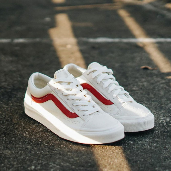 Giày Vans Old Skool sọc đỏ - điểm nhấn mang giá trị thẩm mỹ thương hiệu