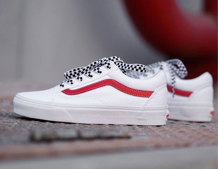 Giày Vans Old Skool sọc đỏ - điểm nhấn mang giá trị thẩm mỹ thương hiệu