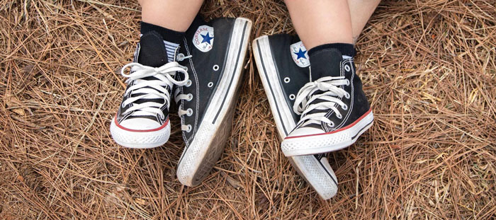 Giày converse cổ cao cho bé gái - sự thoải mái trên từng bước chân bé nhỏ