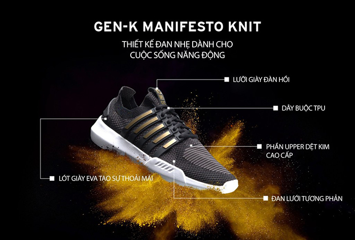 K-Swiss Gen-K Manifesto Knit: Tạo cú Hit bùng nổ trong thiết kế