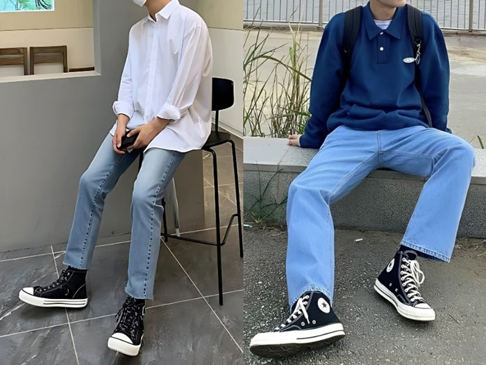 Lùn có nên đi giày Converse cổ cao? Mẹo hack chiều cao dành cho bạn