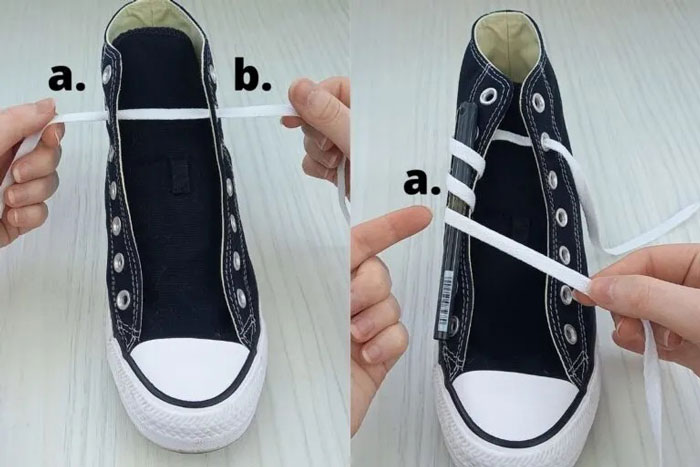 Bí quyết làm mới đôi giày từ những kiểu thắt dây giày Converse đẹp