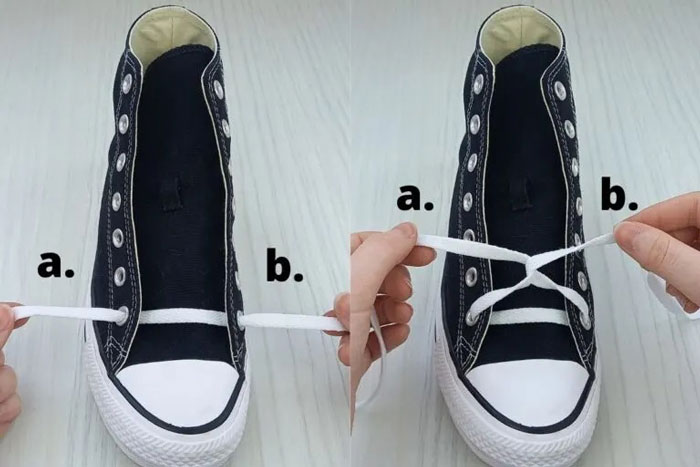 Bí quyết làm mới đôi giày từ những kiểu thắt dây giày Converse đẹp