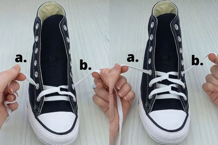 Bí quyết làm mới đôi giày từ những kiểu thắt dây giày Converse đẹp