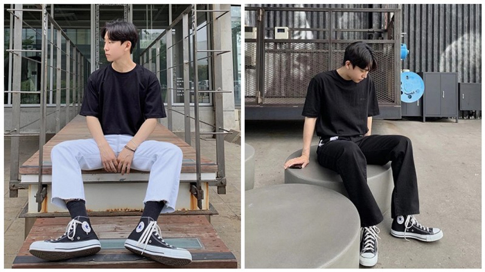 Bật mí cách phối quần áo với giày Converse cao cổ nam cực cá tính