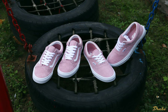 Giày Vans da lộn với màu sắc và chất liệu đương đại