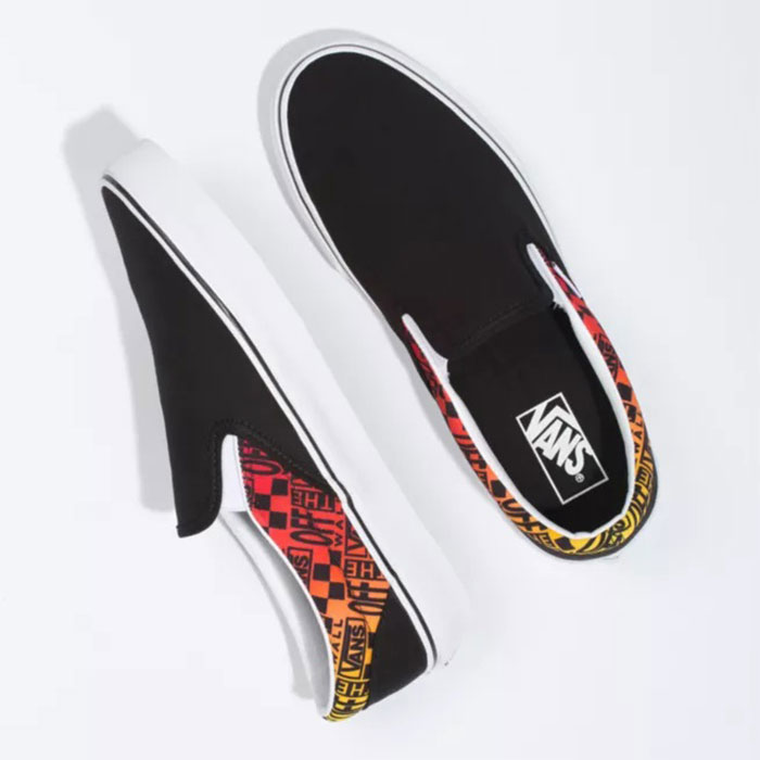 Lên chân mẫu giày Vans lười đen cho outfit thêm “xịn sò”