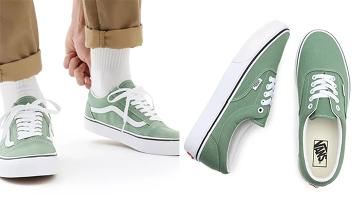 Chuyển đổi xu hướng với phối màu đơn sắc của Vans Color Theory Shale Green