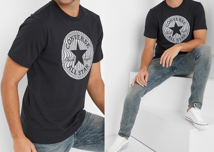 Hé lộ những mẫu áo Converse đen đang đổ bộ vào làng thời trang