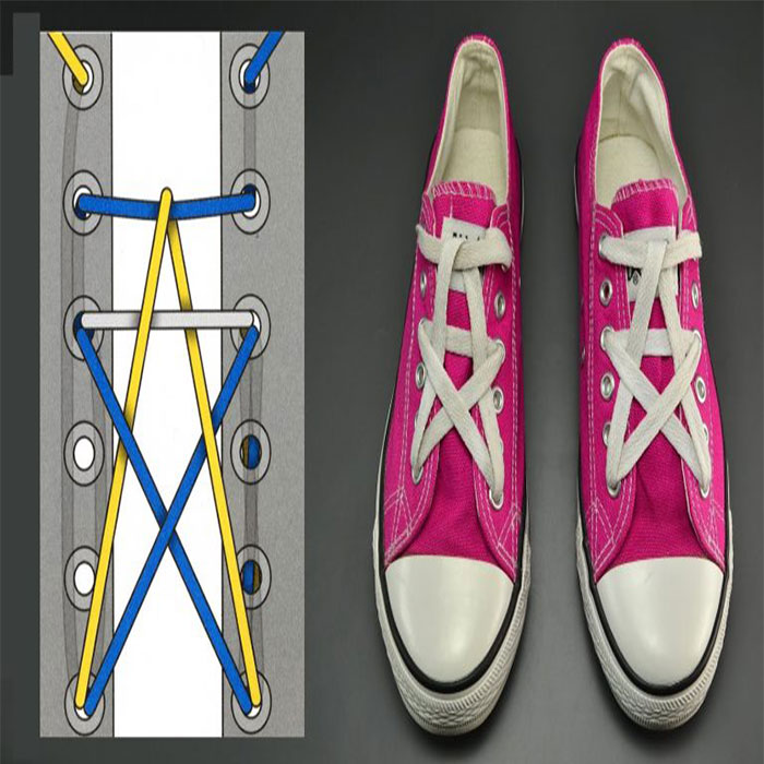 Buộc dây giày Converse 5 lỗ dành riêng cho dân mê giày