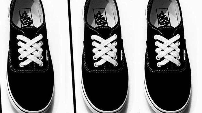 Loại bỏ sự nhàm chán qua cách xỏ dây giày Vans Authentic 