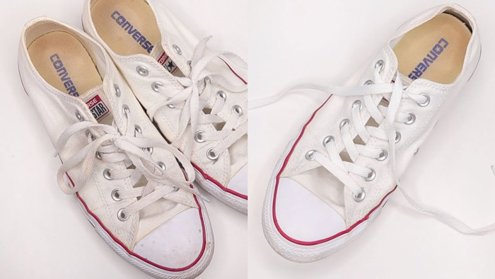 Bật mí: Bí quyết giặt giày Converse trắng không bị ố vàng