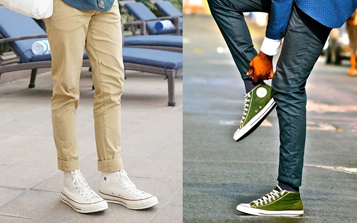 Đâu là quyết định đúng đắn khi cân nhắc chọn giày Converse cổ cao hay thấp