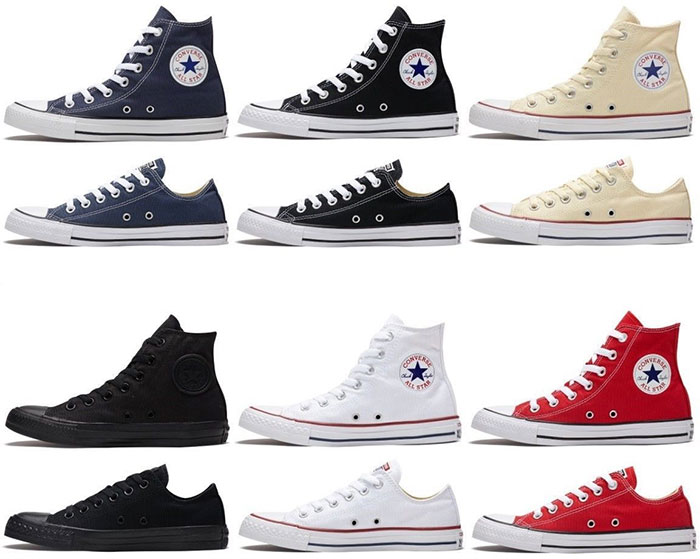Đâu là quyết định đúng đắn khi cân nhắc chọn giày Converse cổ cao hay thấp