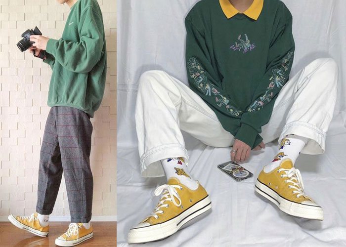 Check ngay những kiểu phối độc lạ cùng giày Converse 1970 vàng trendy