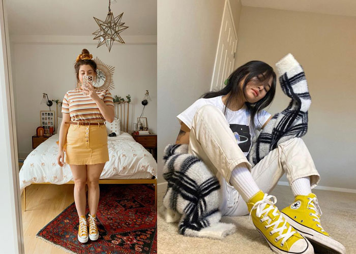 Check ngay những kiểu phối độc lạ cùng giày Converse 1970 vàng trendy