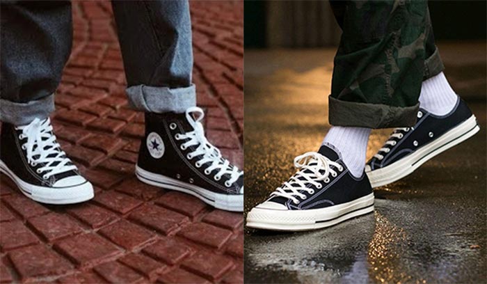 Giải mã câu hỏi Converse cổ cao hay thấp đẹp cho các tín đồ thời trang