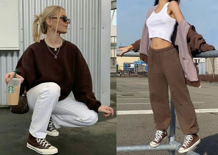 Vẻ đẹp cổ điển nhất định không thể bỏ lỡ của giày Converse nâu