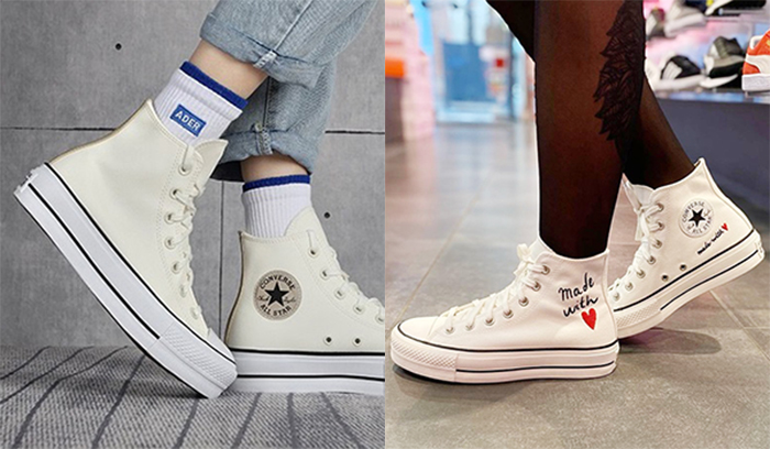 Các cô nàng có thể vừa cá tính vừa dịu dàng với những dòng giày nữ Converse