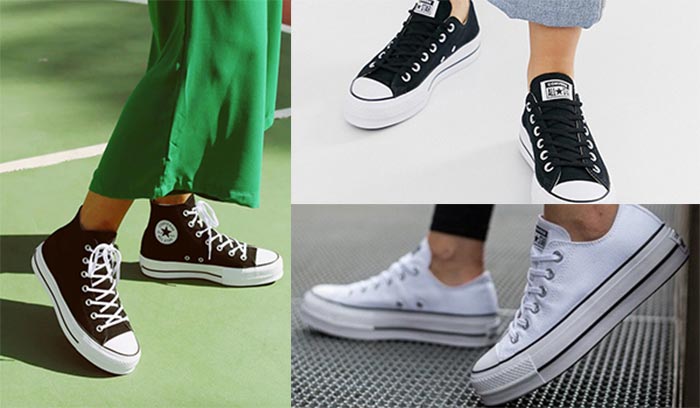 Những mẫu giày Converse tăng chiều cao nữ nổi bật cho mùa hè này