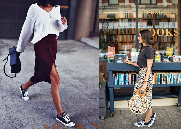 Chân ái cho mọi outfit với giày Converse cổ thấp phối đồ nữ