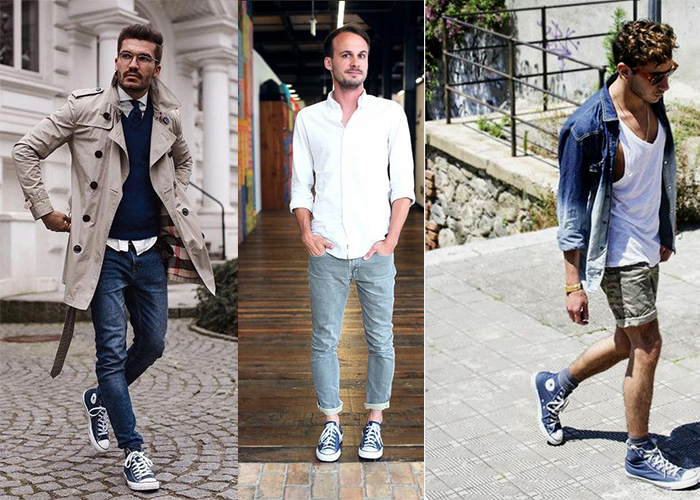 Trở lại thiết kế basic cực thời trang của giày Converse Classic xanh navy
