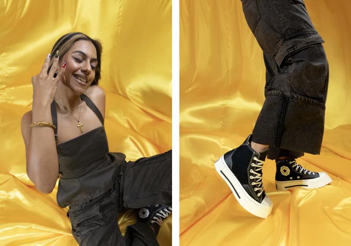 Xu hướng giày Converse mũi vuông khuấy đảo streetwear