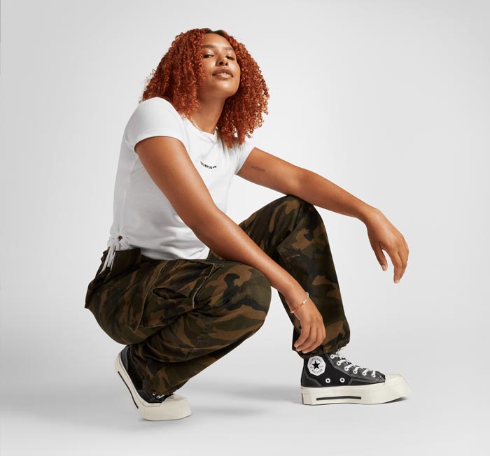 Xu hướng giày Converse mũi vuông khuấy đảo streetwear