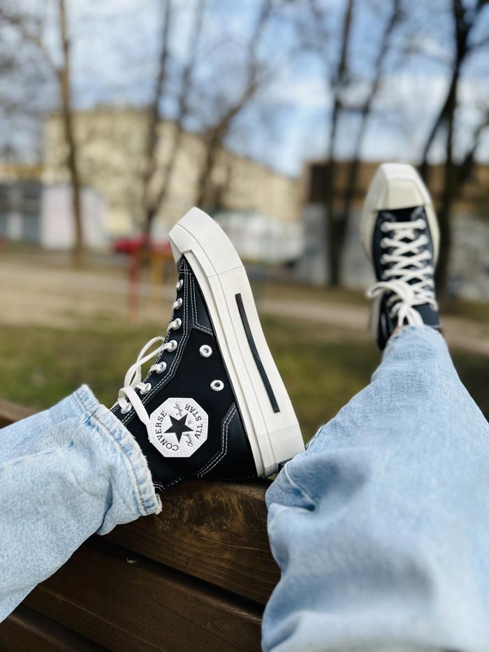 Xu hướng giày Converse mũi vuông khuấy đảo streetwear