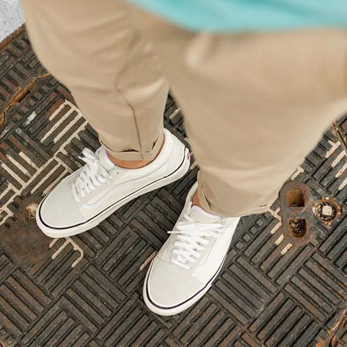 Thêm một đôi giày vans old skool trắng khiến mọi tín đồ đều “fall in love”