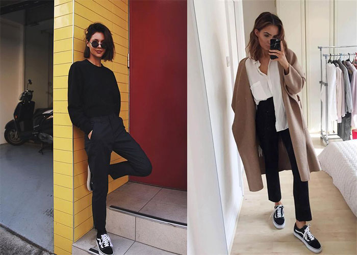 Làm nóng các công thức mix giày Vans quần âu của giới sành điệu