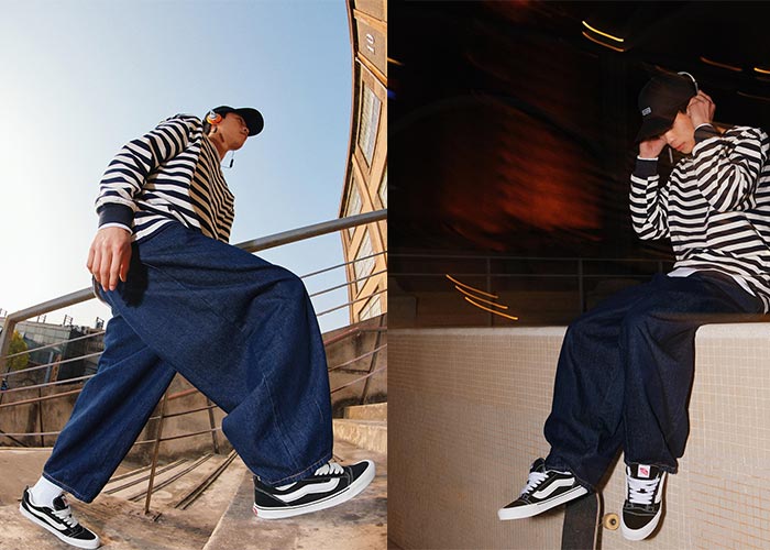 Giày Vans Knu Skool phối đồ với công thức chuẩn streetstyle