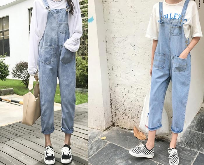 Cách phối giày Vans với quần jeans dạo phố ngày thu